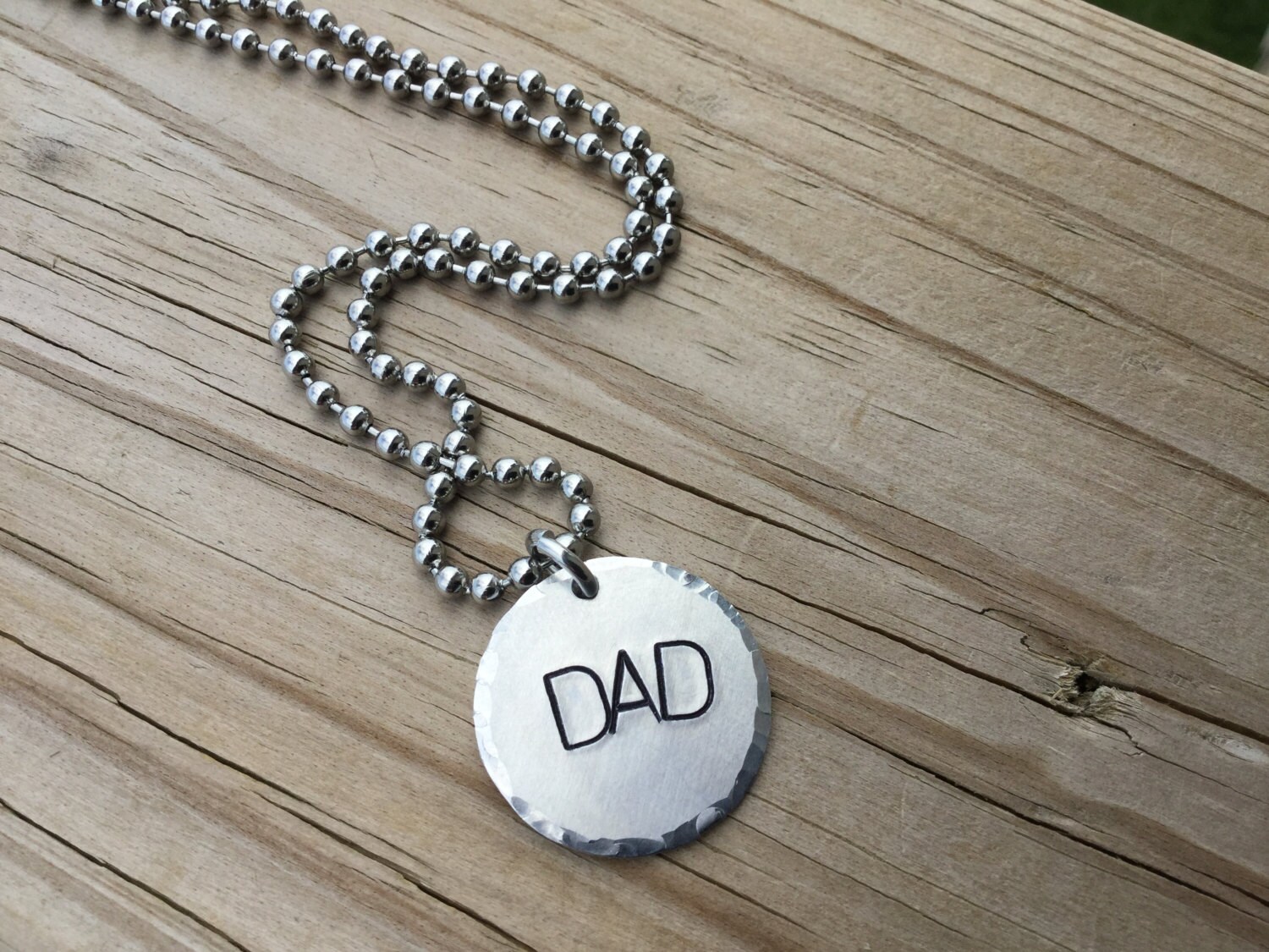 Father's Necklace DAD Men's Necklace Etsy