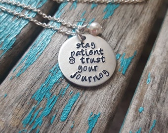 Trust your shop journey necklace