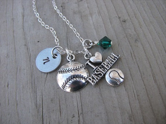 Etsy shop baseball necklace