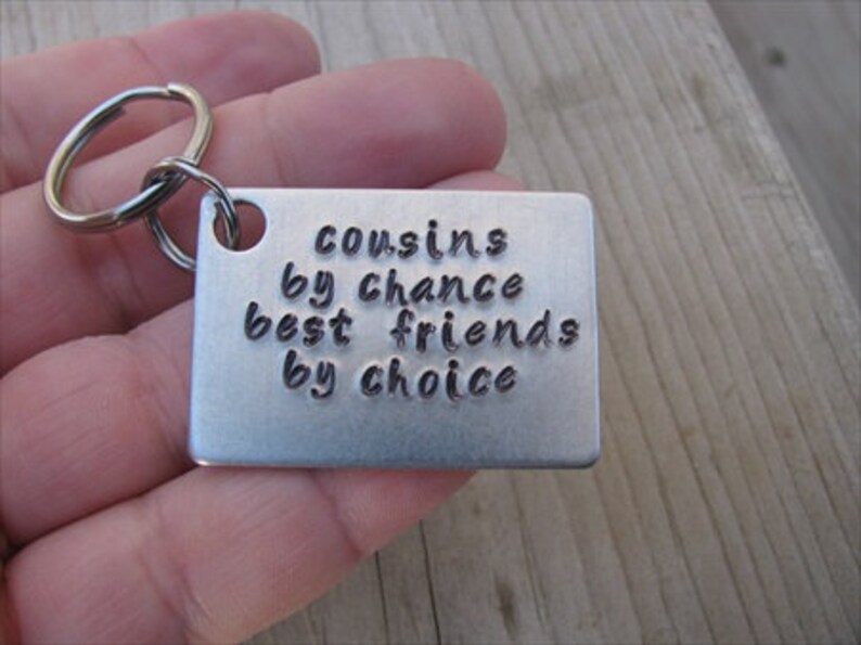 Cousin Keychain cousins by chance best friends by Etsy