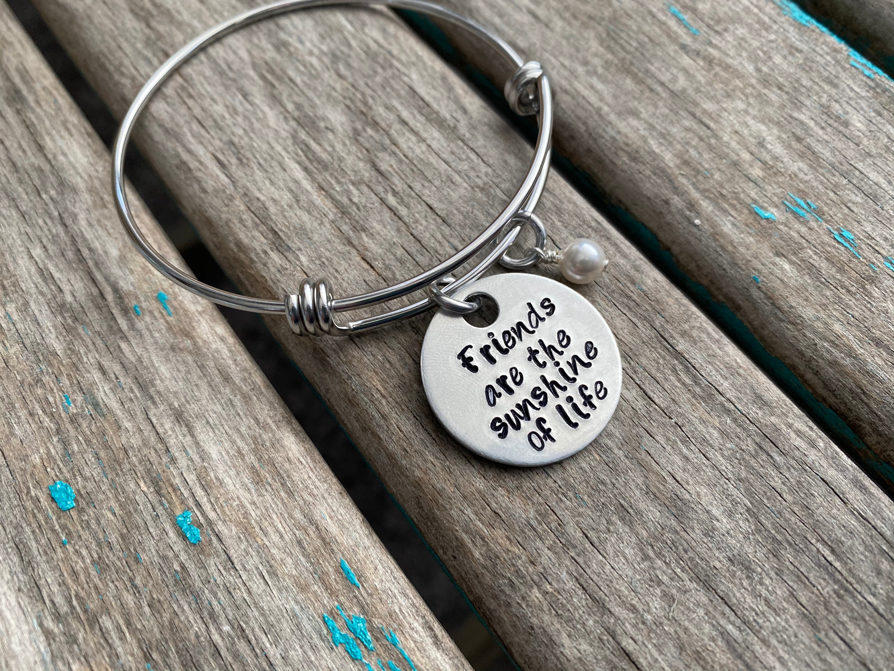 Friendship Quote Bracelet Friends are the sunshine of Etsy