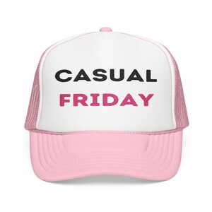 Cappellino da camionista in schiuma, stile casual da lavoro, ricamato, divertente cappello da lavoro, snapback regolabile, regali per colleghi, copricapo divertente per il venerdì.