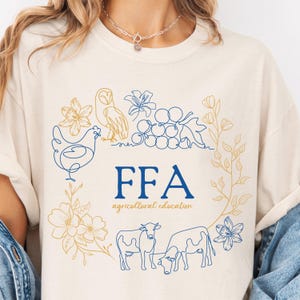 Vintage FFA Tshirt, Ffa Advisor Shirt, Ffa Officer Shirt, Farmer Shirt, AG Teacher Gift, Fair Season Shirt, Ffa Gift, Ffa Emblem