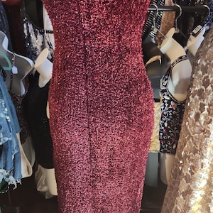 Zierliches Weinrotes Vintage Slip Dress