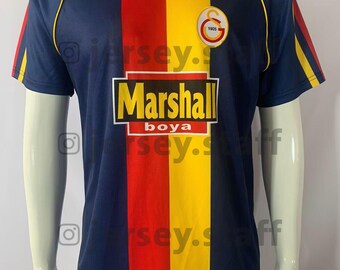 Maillot Galatasaray 2001-2002 Troisième Jaune Lotto - Taille XL, Vintage