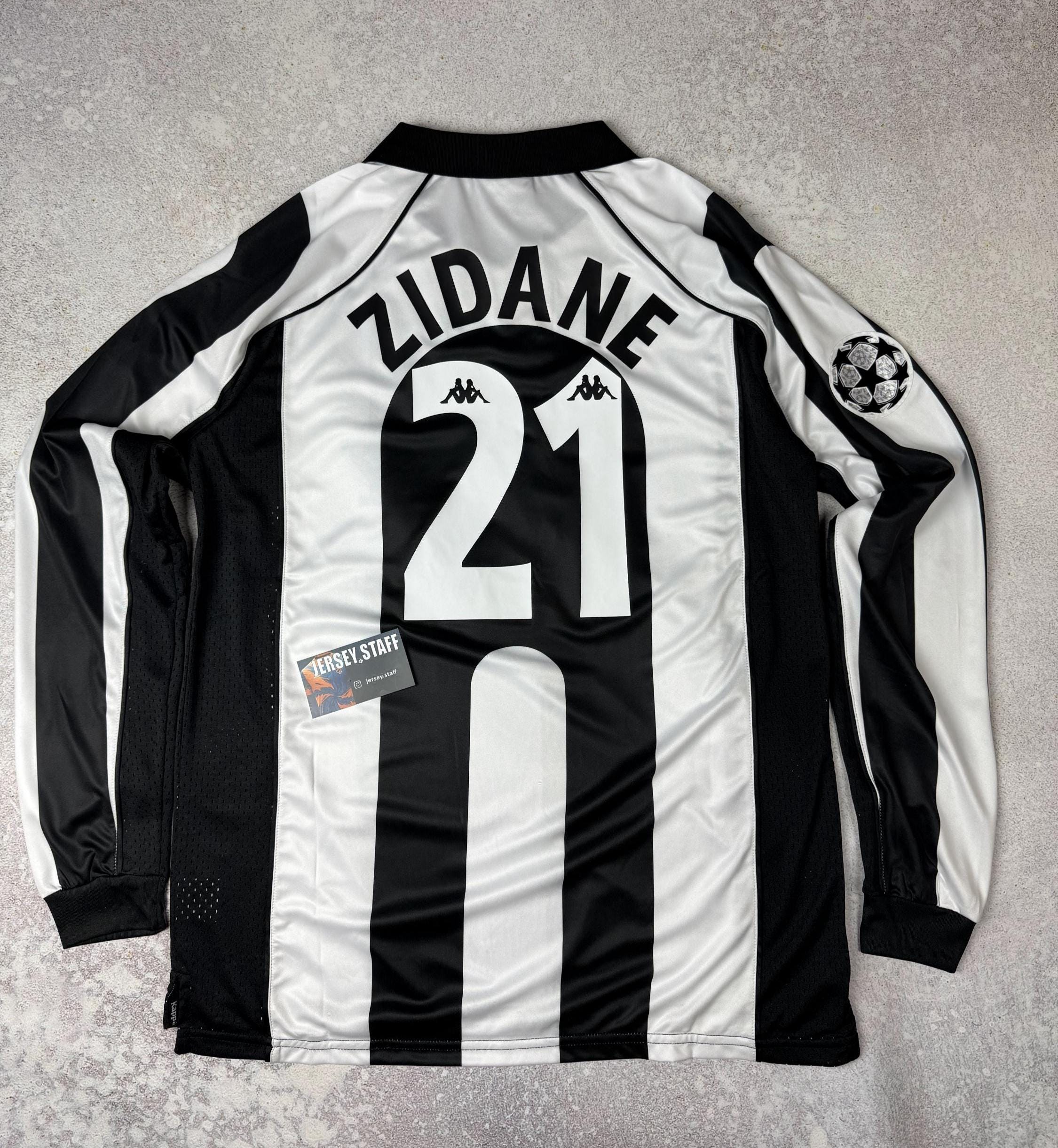 Zidane 21 Juventus Jersey FC 1997 1998 Retro Football Vintage