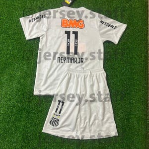 キッズ ネイマール Jr 11 サントス 2011 2012 キット レトロ サッカー ヴィンテージ ジャージ シャツ トリコット ホーム カミセタ ショーツ ユース ブラジル 半袖