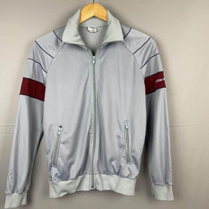 Vintage Adidas Track Jacket Made in West Germany Women’s Size M 80s Trefoil Blue