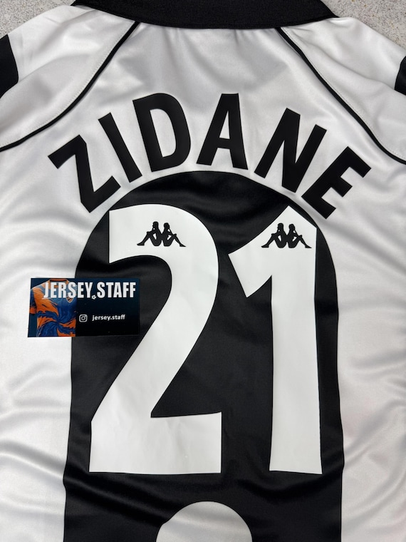 Zidane 21 Juventus Jersey FC 1997 1998 Retro Football