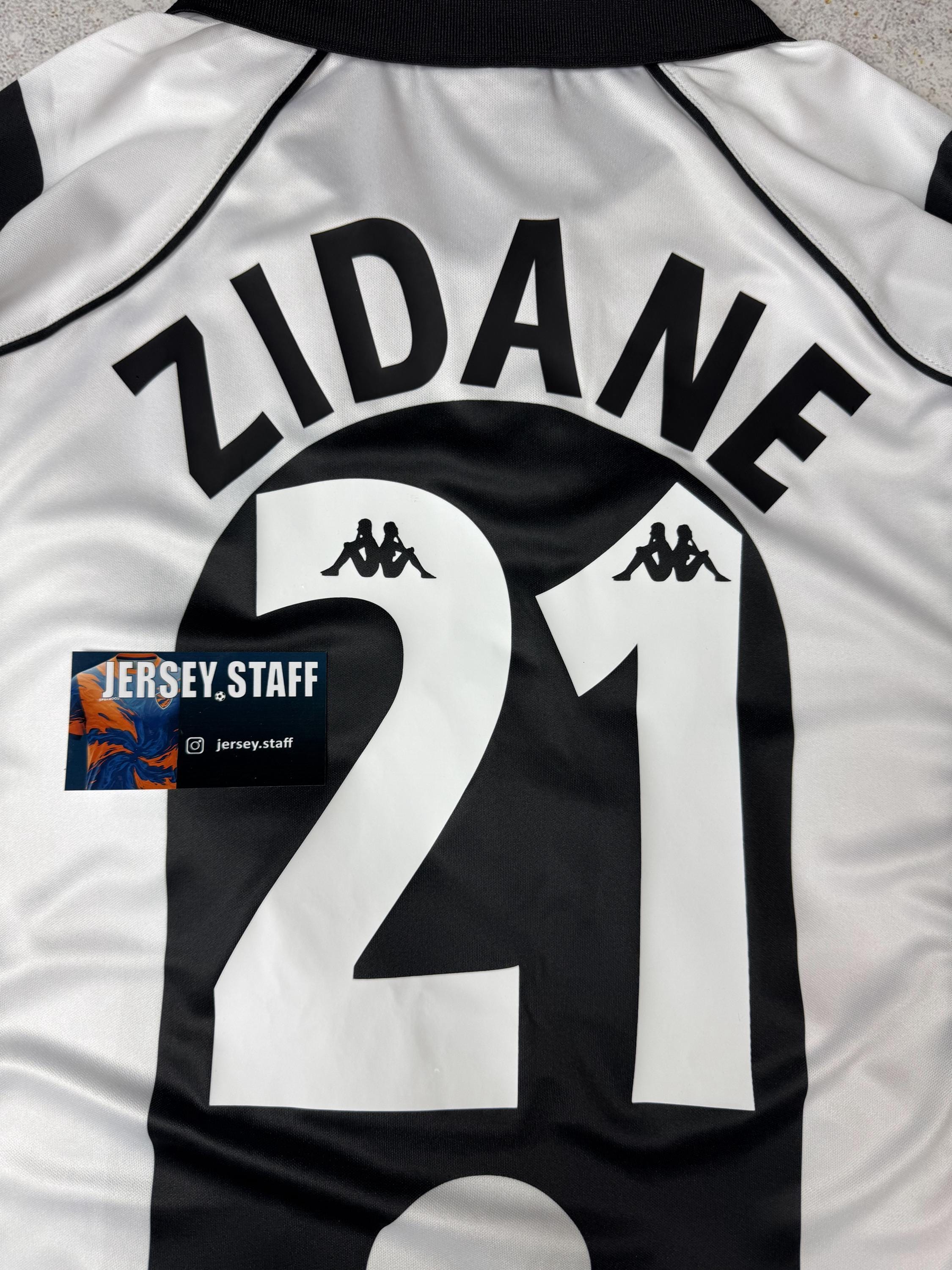 Zidane 21 Juventus Jersey FC 1997 1998 Retro Football Vintage
