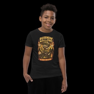 T-shirt enfant – Burnin’ Mallows – Motocross et fun stylisé