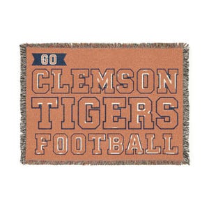 Clemson Tigers fotbollsfilt | College-filt, laglogotyp