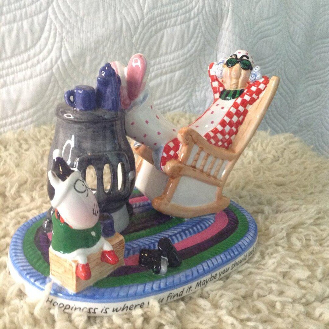 VTG Signed Maxine/floyd Rocking Chair T-light Holder; Nostalgic, Funny ...