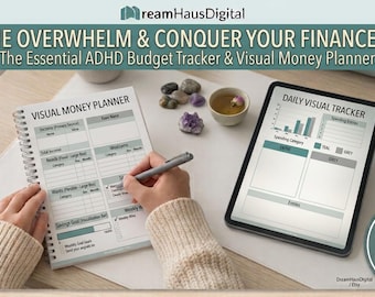 ADHD Budget Tracker | Visual Money Planner, Neurodivergent Finance Tool (PDF)