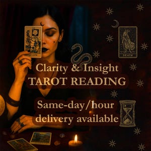 Clarity & Insight Tarot Reading, Spiritual Guidance, Deep Psychic Reading for Life Questions, Insightful Answers, Spiritual Find Direction