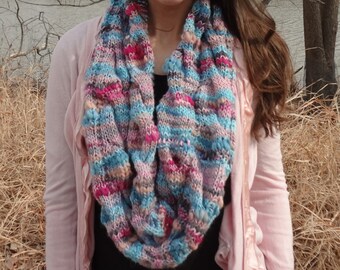 Digital Knitting Pattern for a Bulky Cable Knit Infinity Scarf