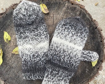 Digital Knitting Pattern for Winter Mittens for Men, Women, Teens, and Children