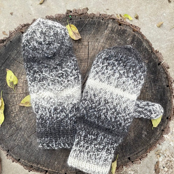 Digital Knitting Pattern for Winter Mittens for Men, Women, Teens, and Children