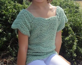 Digital Crochet Pattern for a Children's Jumper Sweater Pullover