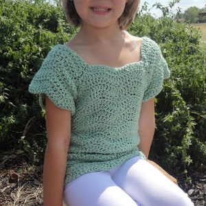 Digital Crochet Pattern for a Children&#39;s Jumper Sweater Pullover