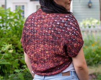 Digital Crochet Pattern for a Lace Summer Shrug