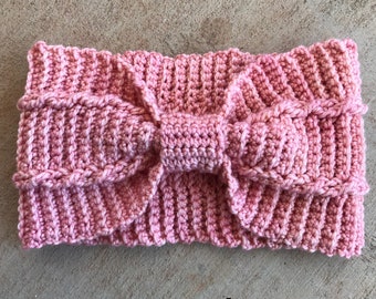 Digital Crochet Pattern for a Wide Ear Warmer Headband Accessory