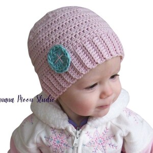 Digital Crochet Pattern for a Winter Baby Hat or Beanie