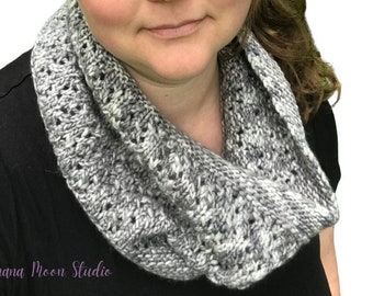 Digital Knitting Pattern for a Cowl, One Skein Knitting Pattern for a Winter Scarf
