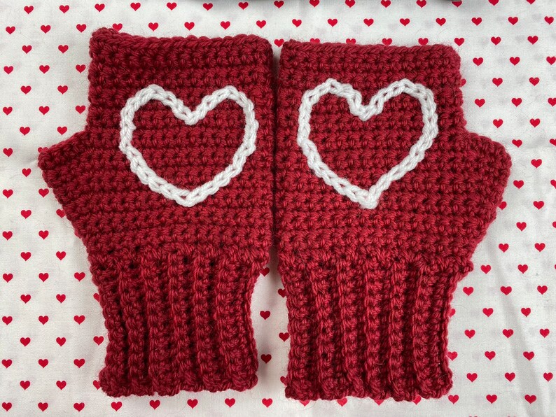Digital Crochet Pattern For Fingerless Mitts For Adults and Children image 1