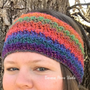 Digital Crochet Pattern for an Ear Warmer Headband and Hat