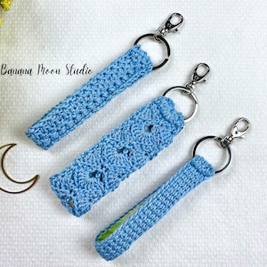 Digital Crochet Pattern Collection of Three Wristlet Keychains