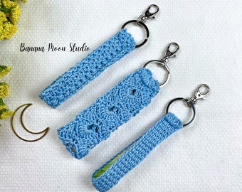 Digital Crochet Pattern Collection of Three Wristlet Keychains