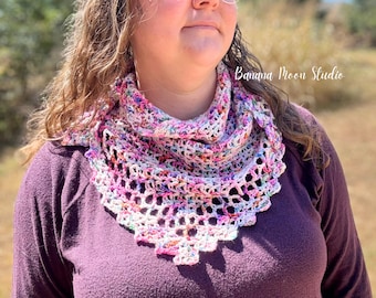 Digital Crochet Pattern for a Triangle Scarf