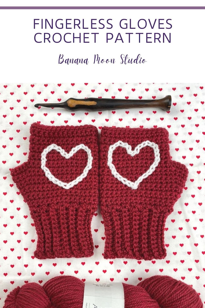 Digital Crochet Pattern For Fingerless Mitts For Adults and Children image 9