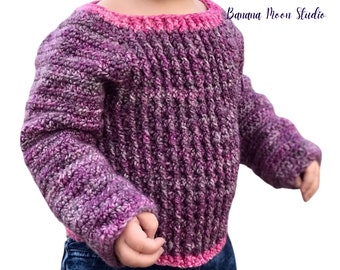 Digital Crochet Pattern for a Baby and Children's Sweater