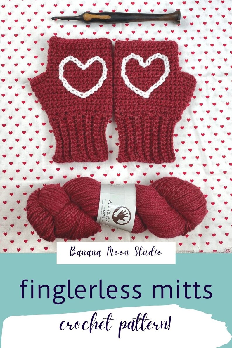 Digital Crochet Pattern For Fingerless Mitts For Adults and Children image 10