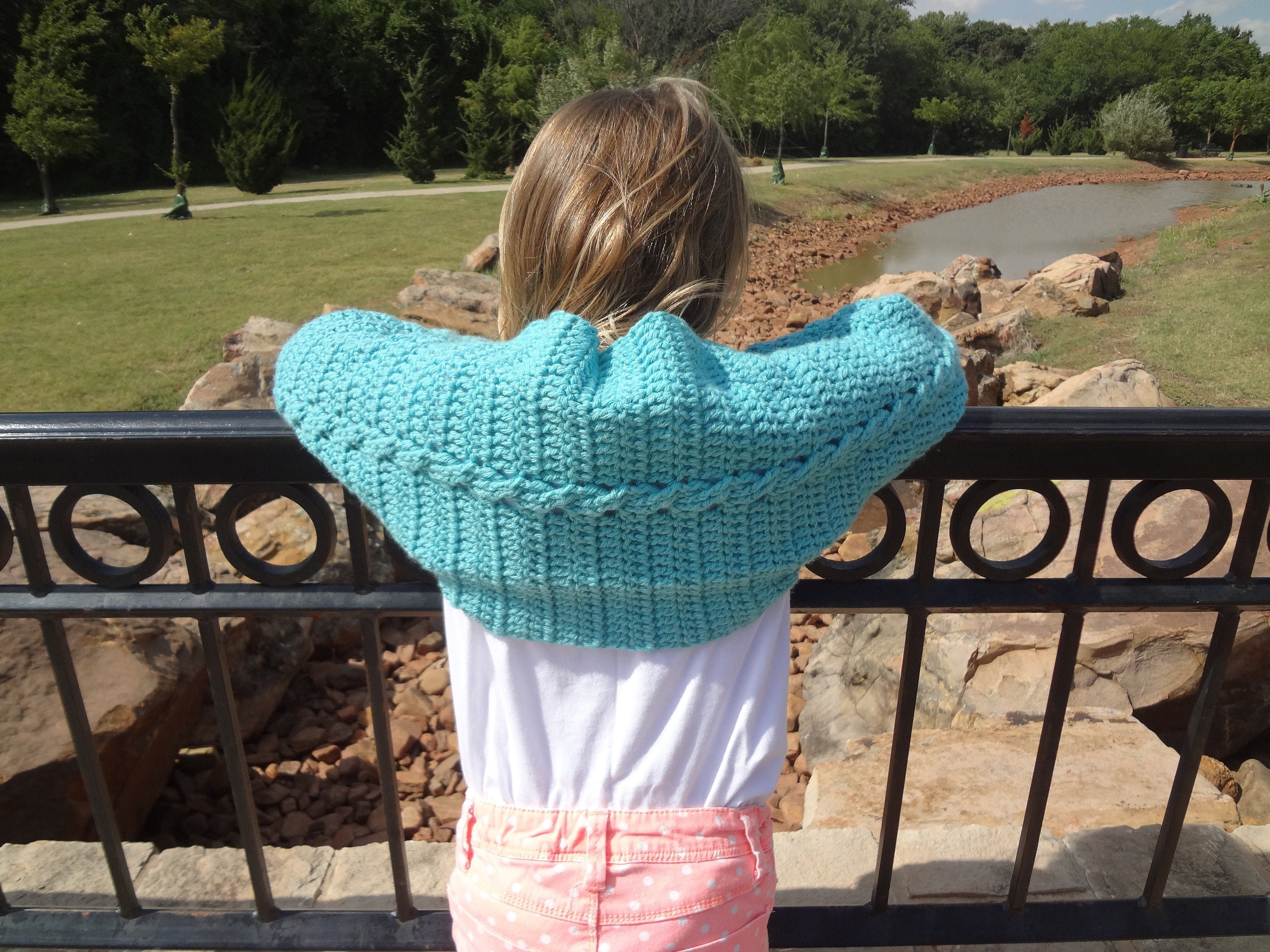 Digital Crochet Pattern for a Children's Long Sleeved Cable Shrug - Etsy