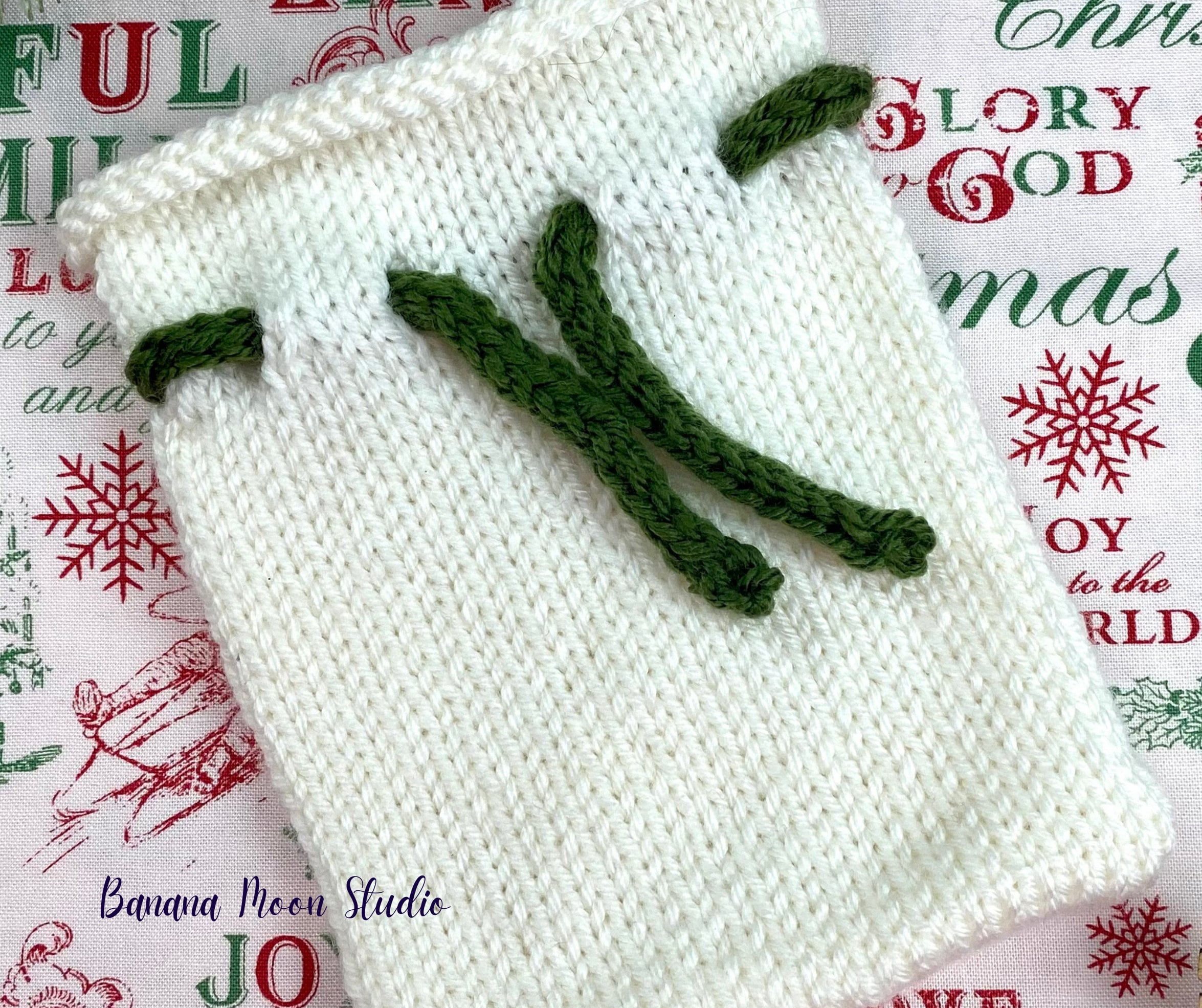 Digital Knitting Pattern for a Small Drawstring Bag - Etsy