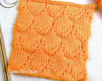Digital Knitting Patterns for Two 8 Inch Knit Blanket Squares