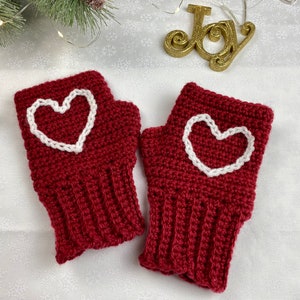 Digital Crochet Pattern For Fingerless Mitts For Adults and Children image 4