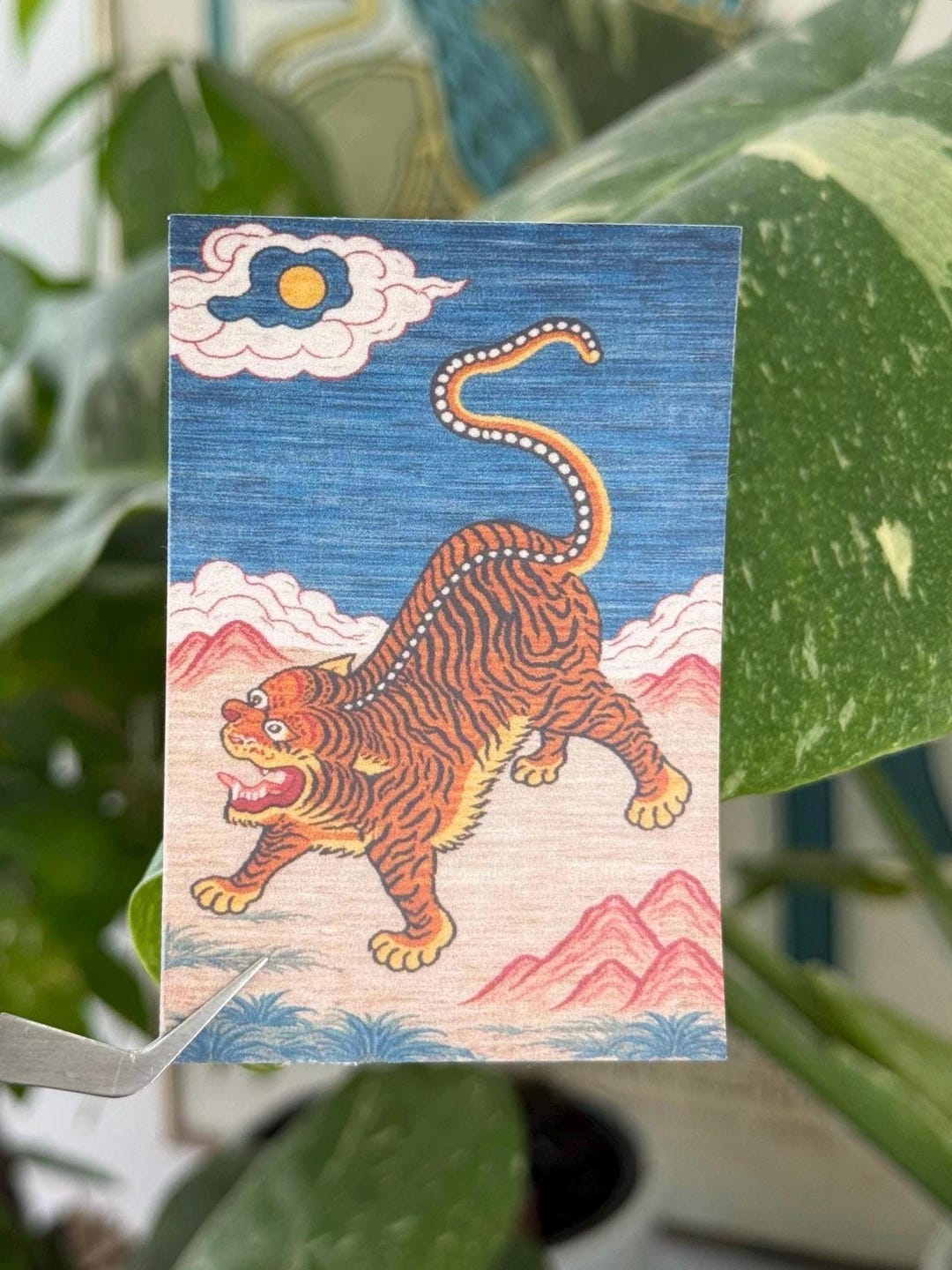 Colorful Rug Sticker Vintage Tiger Rug Sticker - Etsy