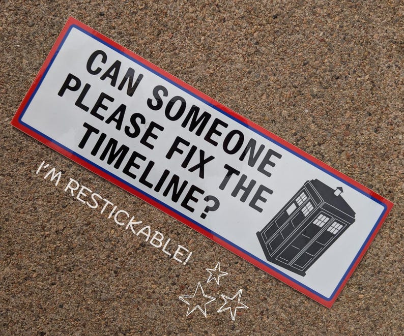Black Tardis Bumper Sticker or Car Magnet - Inspired by Doctor Who - Etsy