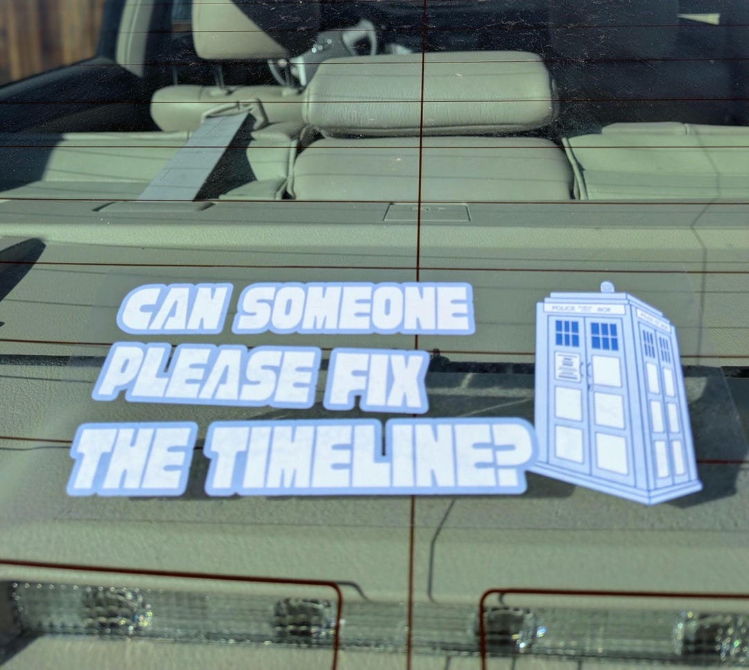 Doctor Who Tardis Inspired Car Decal or Window/mirror Cling - Etsy