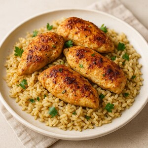 La migliore ricetta per il pollo cremoso all'aglio con riso: cena facile in padella, cibo confortevole e accogliente (scarica PDF)