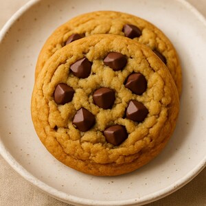 Ricetta dei biscotti con gocce di cioccolato in formato PDF / Biscotti fatti in casa morbidi e gommosi / Ingredienti biologici / Download immediato