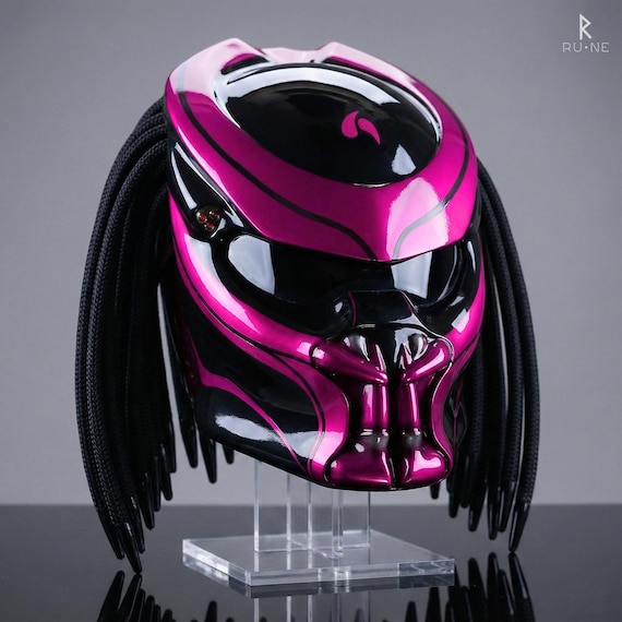 dot alien motorcycle helmets Starry Night Helmet - Dual Visors, ABS Shell with EPS Lining - TJR6M5G Reduce wind noise Alien Predator Motorcycle Full Face