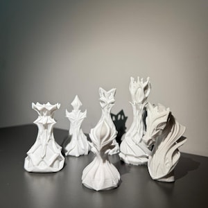 Jeu d&#39;échecs imprimé en 3D : design moderne, couleurs personnalisées, PETG