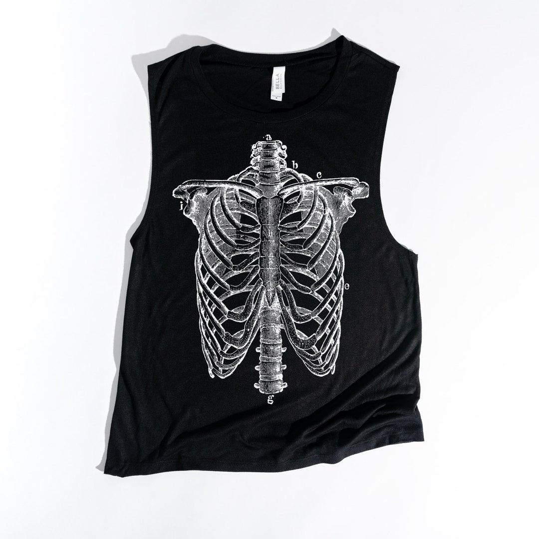 Skeleton Ribcage Muscle Tank - Etsy