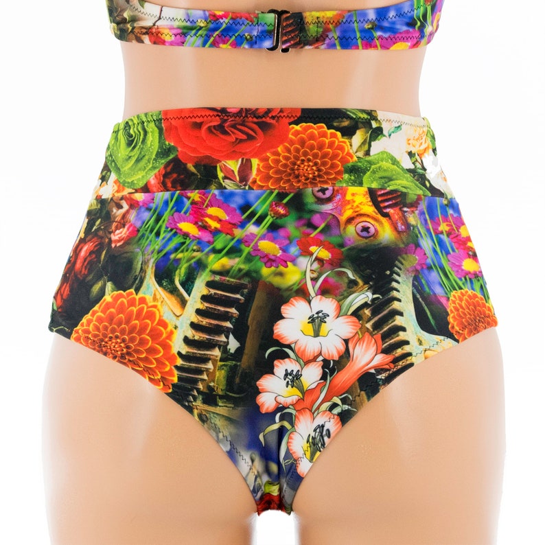 Floral Cheeky Bikini Bottom/ Plus Size Swimwear/ XSXXL Etsy
