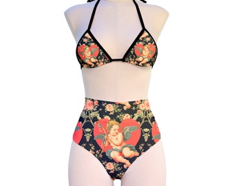 Cherub  Cheeky High Waist  Bikini Bottom and Triangle Top